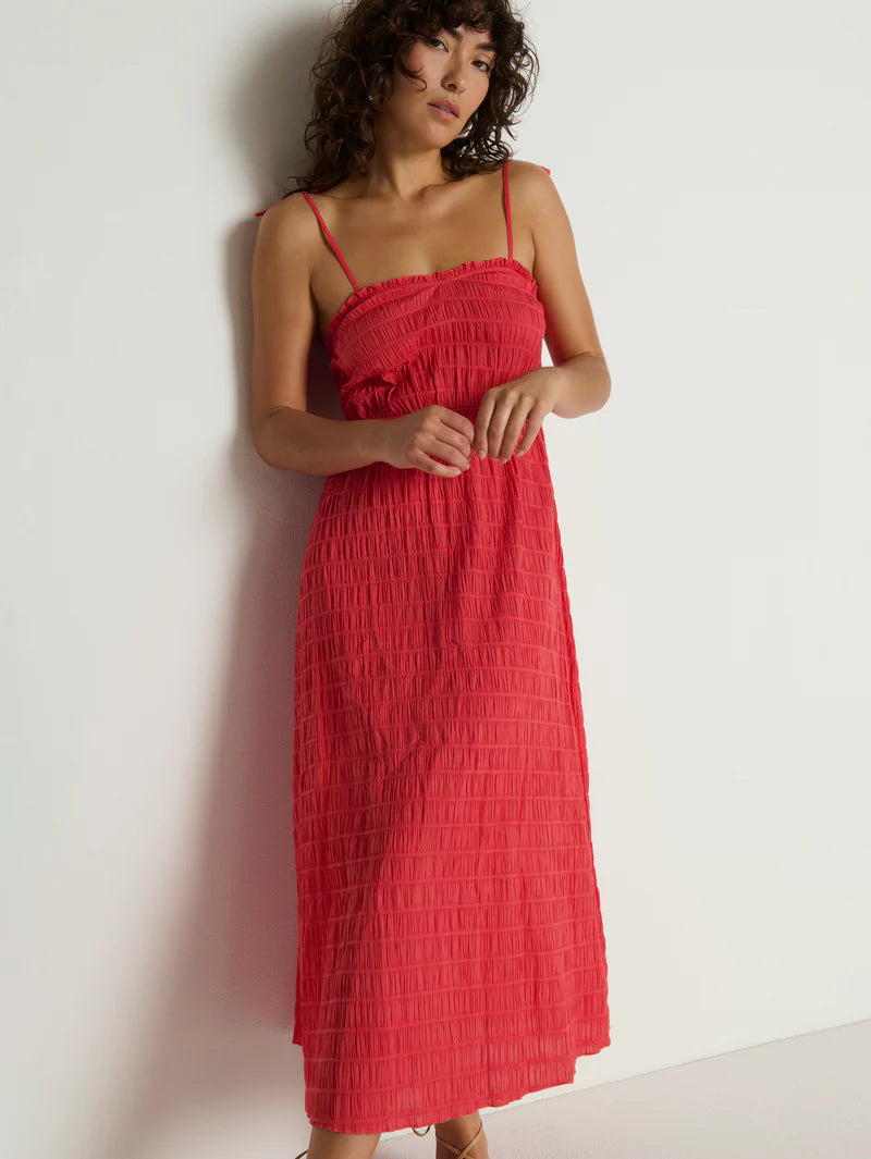 Nation LA Madeline Tie Midi Dress Flora