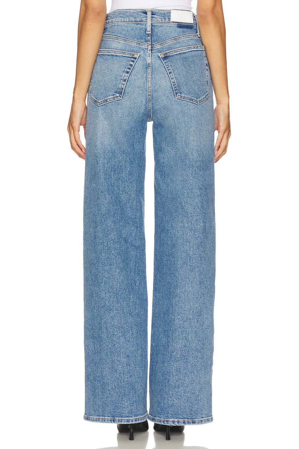 Re/Done 70s Ultra High Rise Wide Leg Media Noche