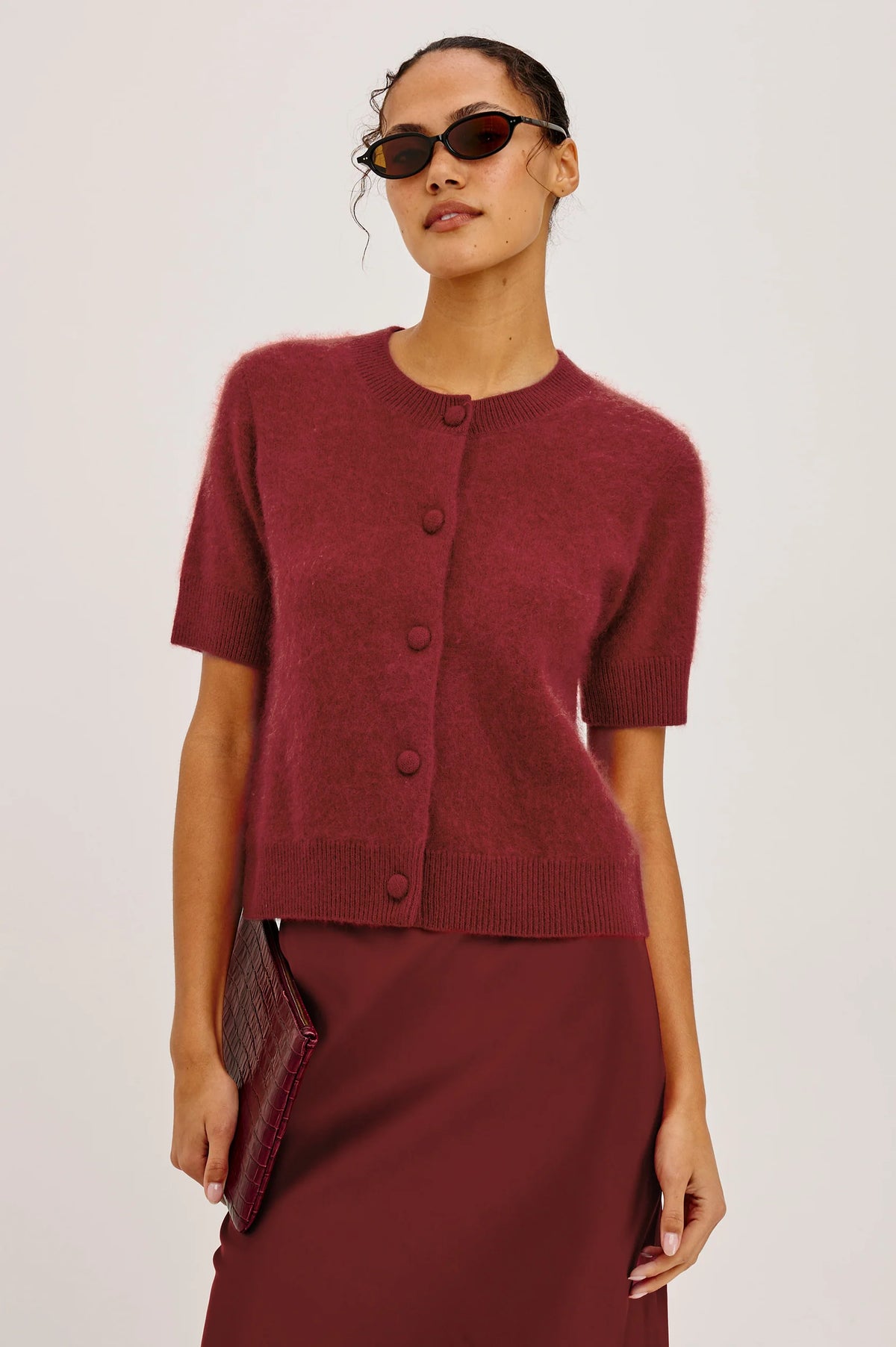 Rails Roman Sweater Crimson