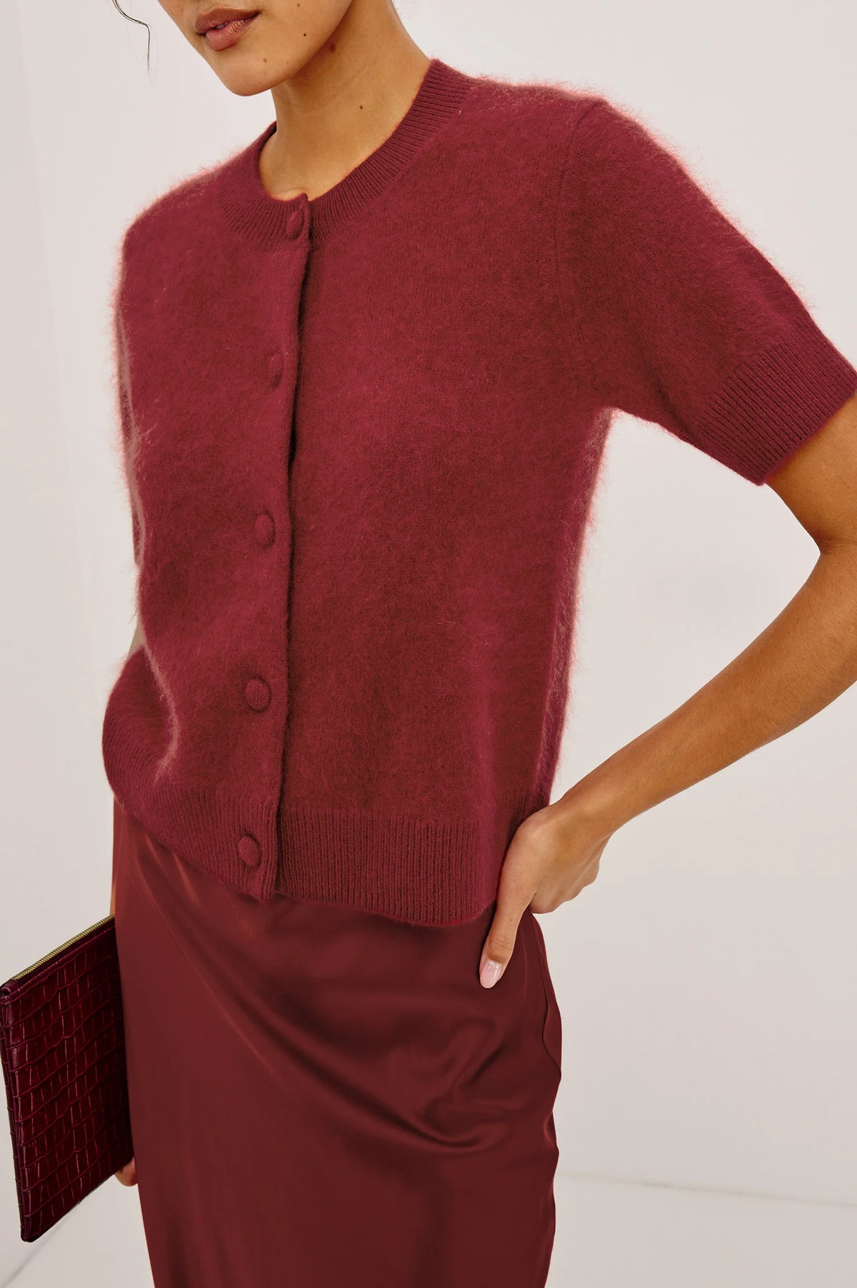 Rails Roman Sweater Crimson