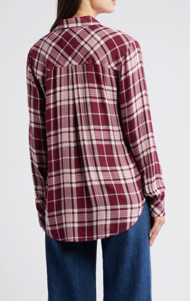 Rails Hunter Plaid Button-Up Shirt Winterberry