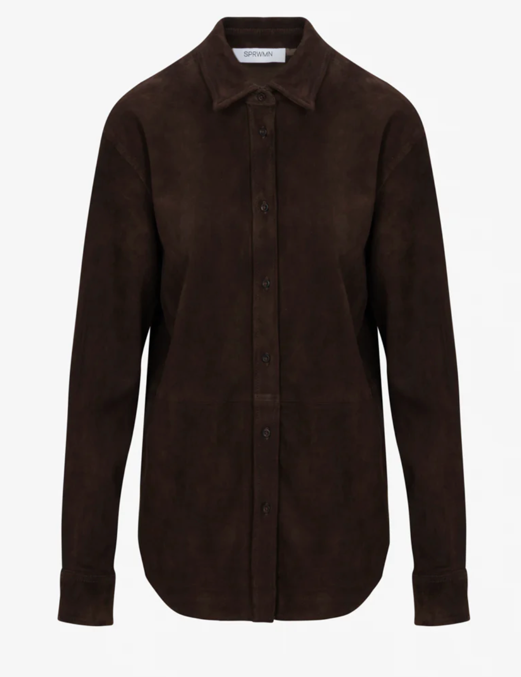 SPRWMN AMERICANO SUEDE ELISE BUTTON DOWN