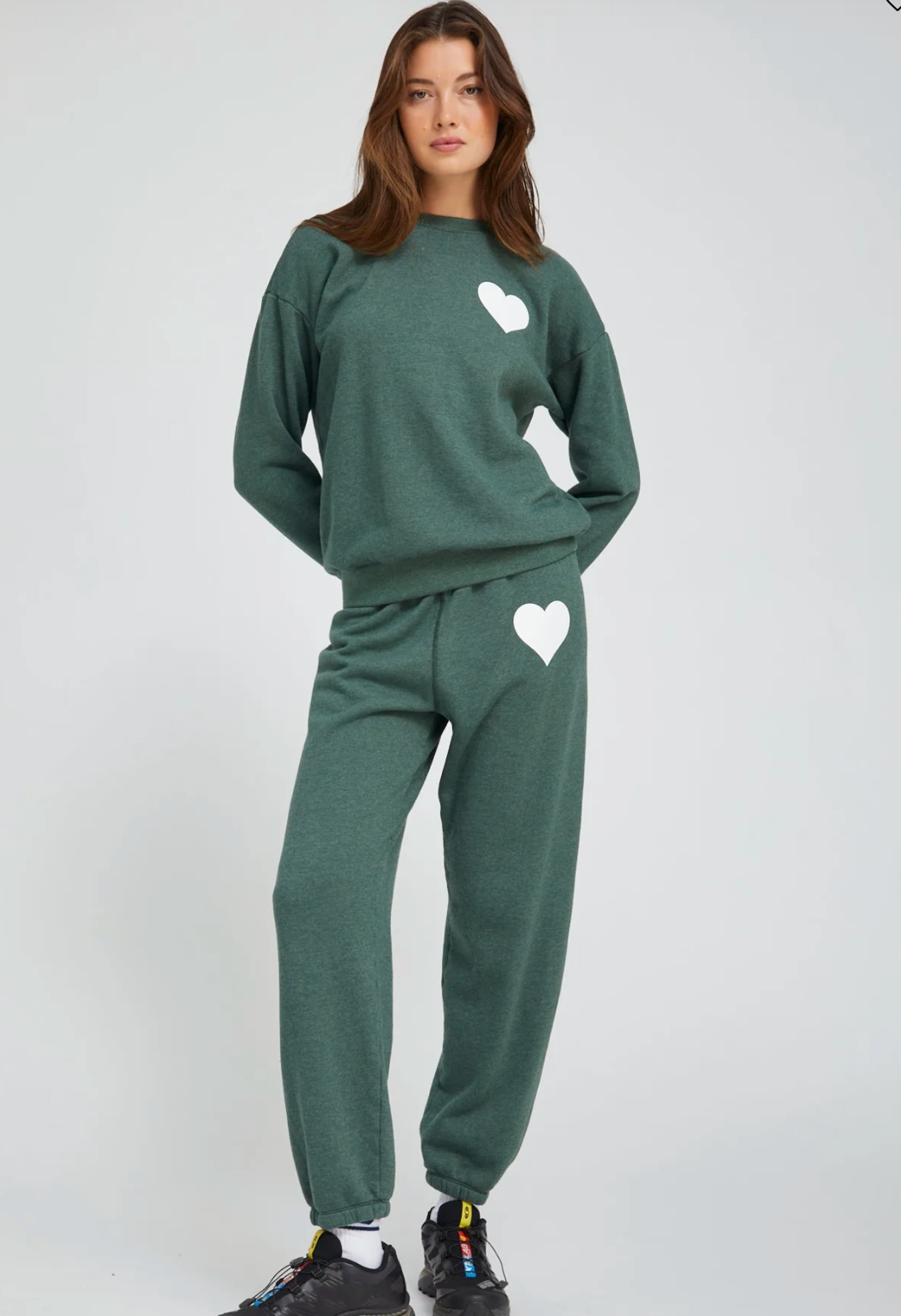 SPRWMN SAGE HEART SWEATPANTS