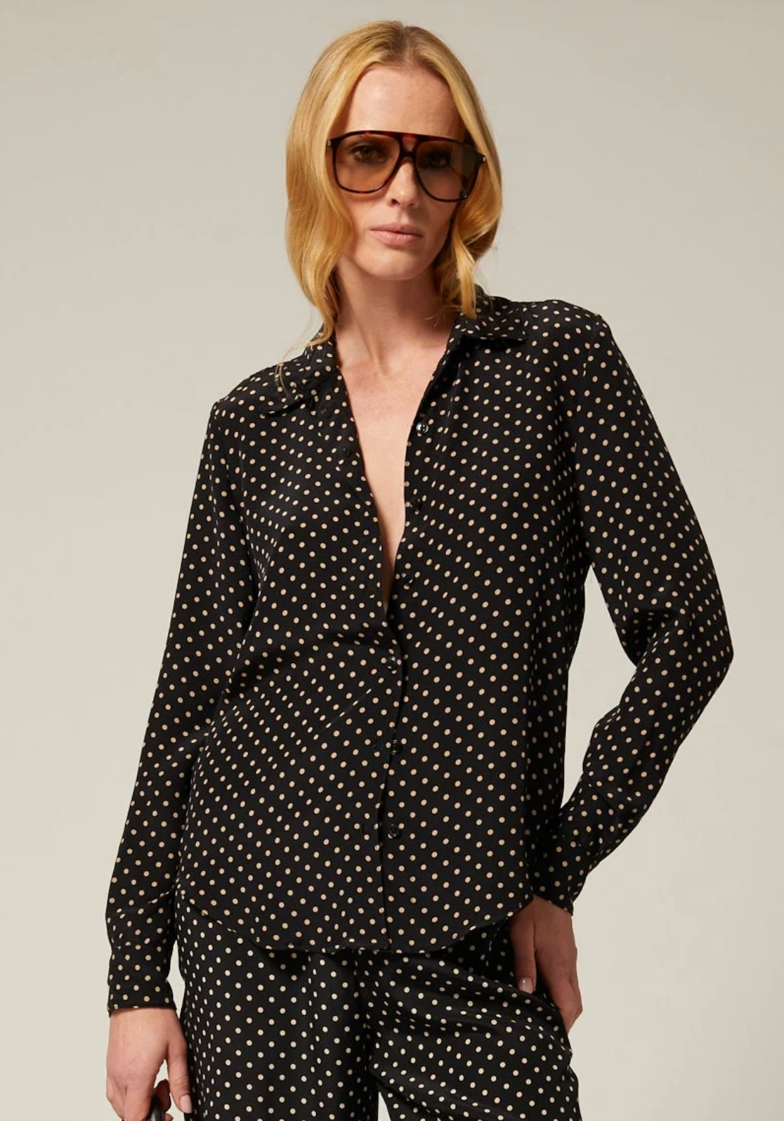SPRWMN Silk Fitted Button Down