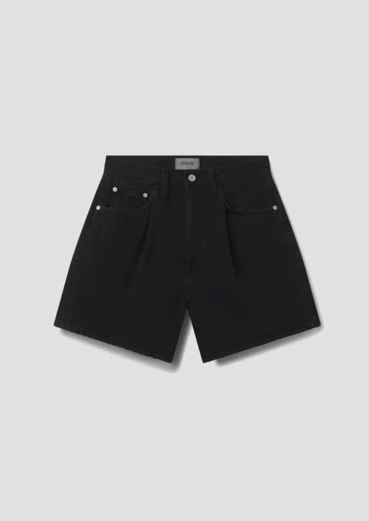 AGOLDE RHODA PLEATED A-LINE SHORT IN HOLT