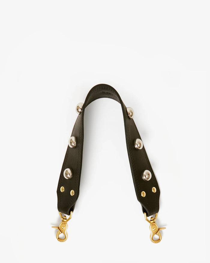 Clare V. Shoulder Strap Black w/ Studs