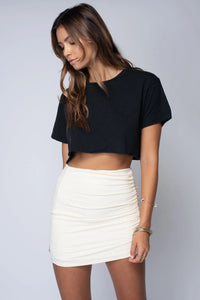 STILLWATER GET TOGETHER MINI SKIRT WHITE