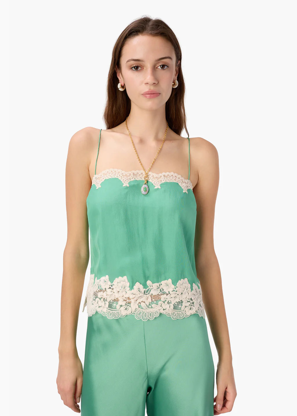 CAMI NYC Maiya Silk Camisole Meadow