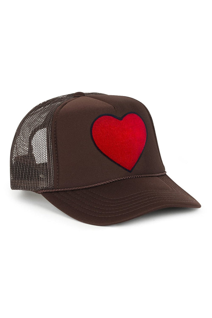 Aviator Nation HEART - VINTAGE LOW RISE TRUCKER BROWN
