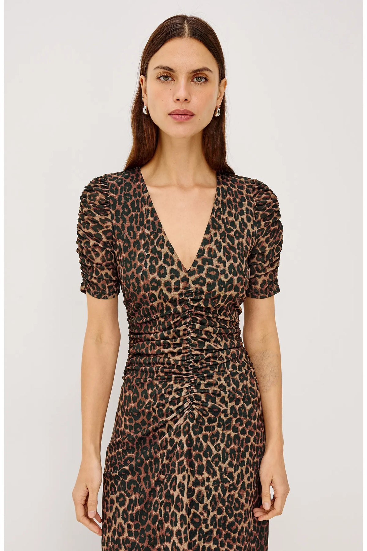 Rails Beacon Ruched Midi Dress Nala