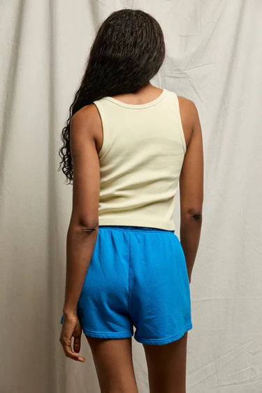 Perfectwhitetee blondie rib tank custard