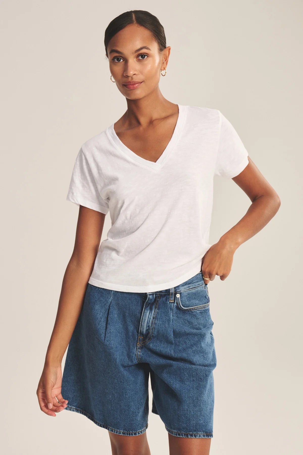 Velvet Elisha Tee White
