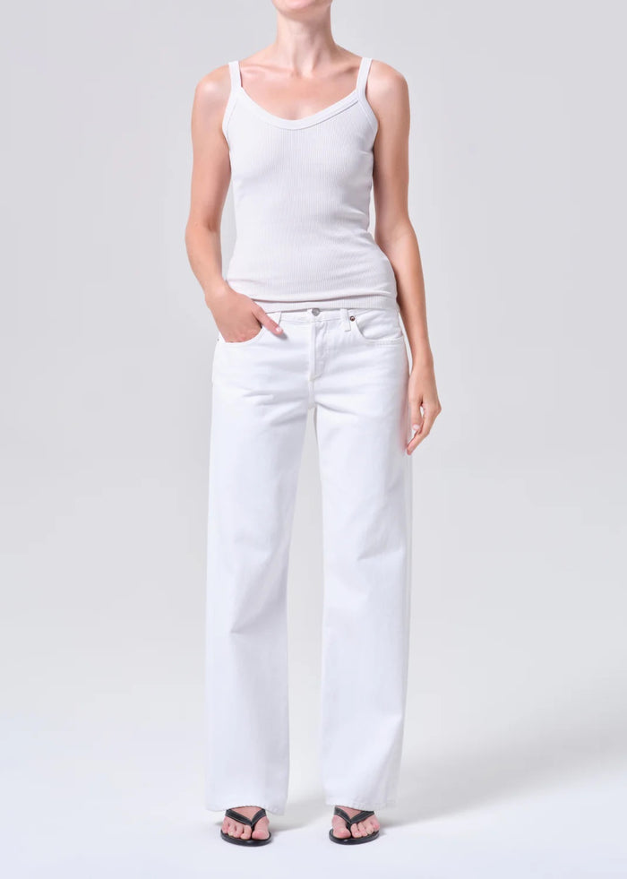 AGOLDE Low Rise Loose In Marshmallow