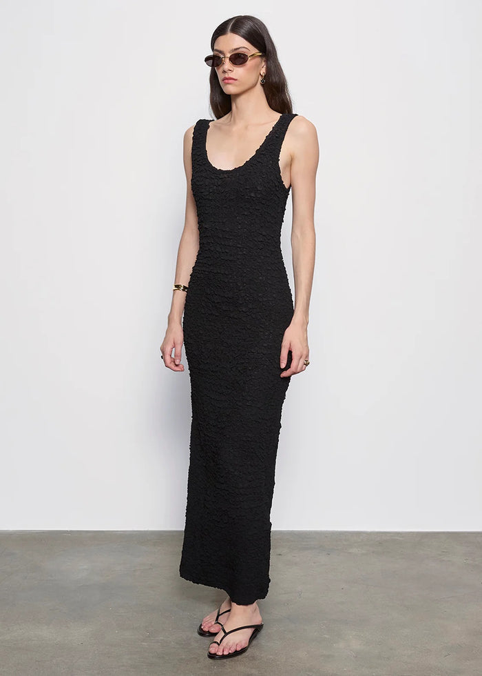 Enza Costa Dimension Tank Maxi Dress - Black