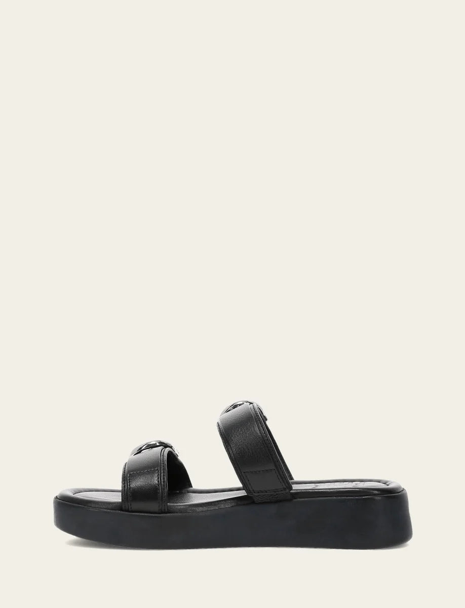 Frye MAYA BUCKLE SANDAL Black