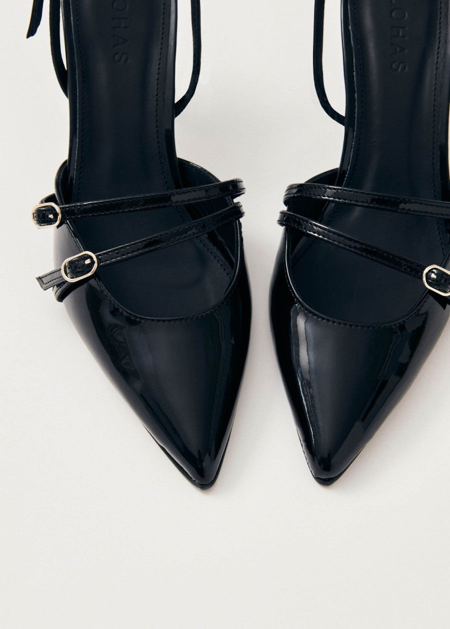 Alohas Joelle Black Patent Leather Pumps