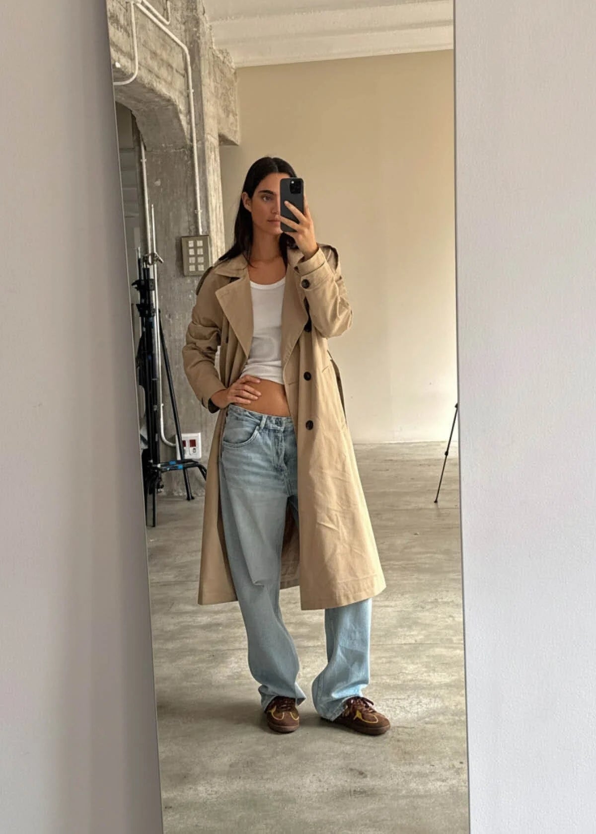 Alohas TB.490 RIFE CHOCOLATE BROWN LEATHER SNEAKERS