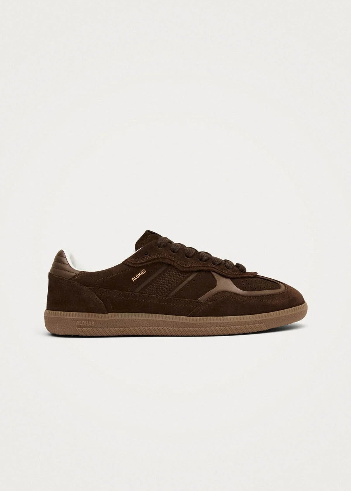 Alohas TB.490 RIFE CHOCOLATE BROWN LEATHER SNEAKERS