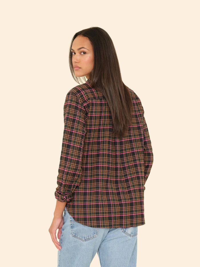Xirena Espresso Plaid Scout Shirt