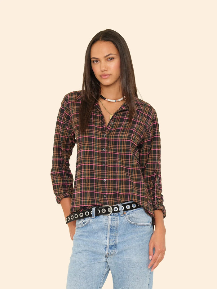 Xirena Espresso Plaid Scout Shirt